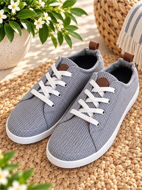 Revitalign Ophelia Quilted Gray Casual Sneakers Women’s Size 9 coastal #88